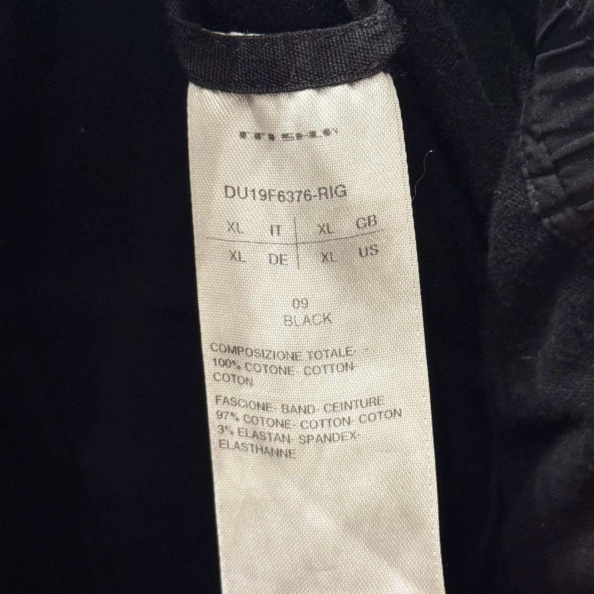 RICK OWENS RIG CREATCH CARGO SWEATPANTS ‘BLACK’