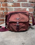 PRADA TESSUTO NYLON MESSENGER BAG ‘RED’