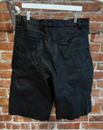 PALY HOLLYWOOD SS26 HOLY MOUNTAIN PAINTED LEATHER SHORTS ‘BLACK’
