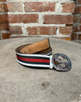 GUCCI INTERLOCKING LOGO BELT ‘WHITE’
