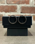 MAISON MARGIELA .925 HOOP EARRINGS ‘TARNISHED SILVER’