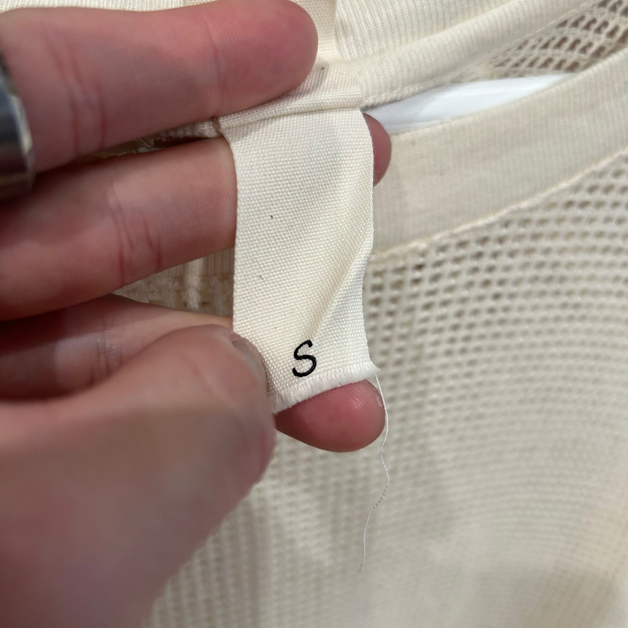 O-PROJECT JAN JAN VAN ESSCHE MESH LONG SLEEVE ‘CREAM’