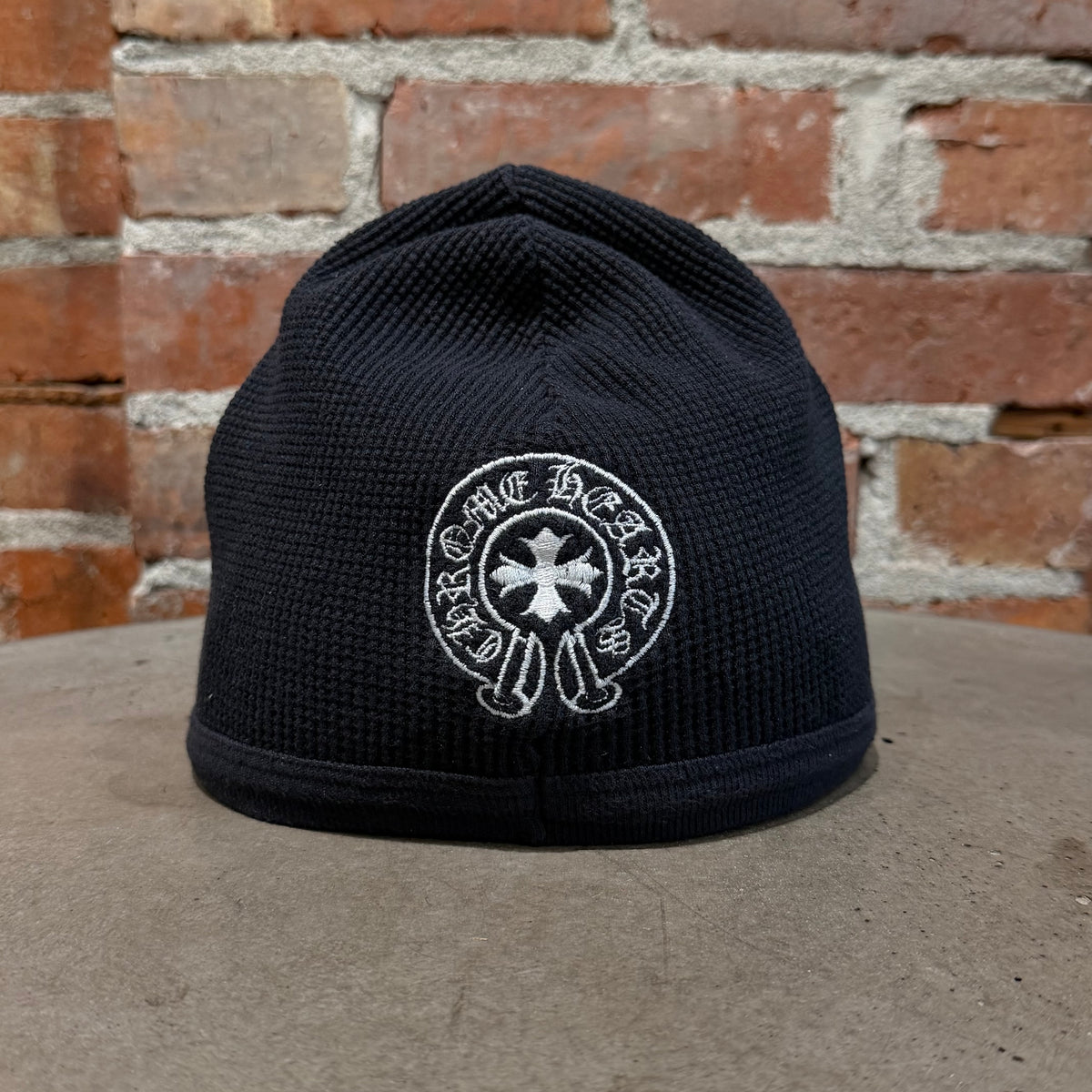 CHROME HEARTS X KYOSUKE HIMURO HORSESHOE SKULL CAP BEANIE ‘BLACK’
