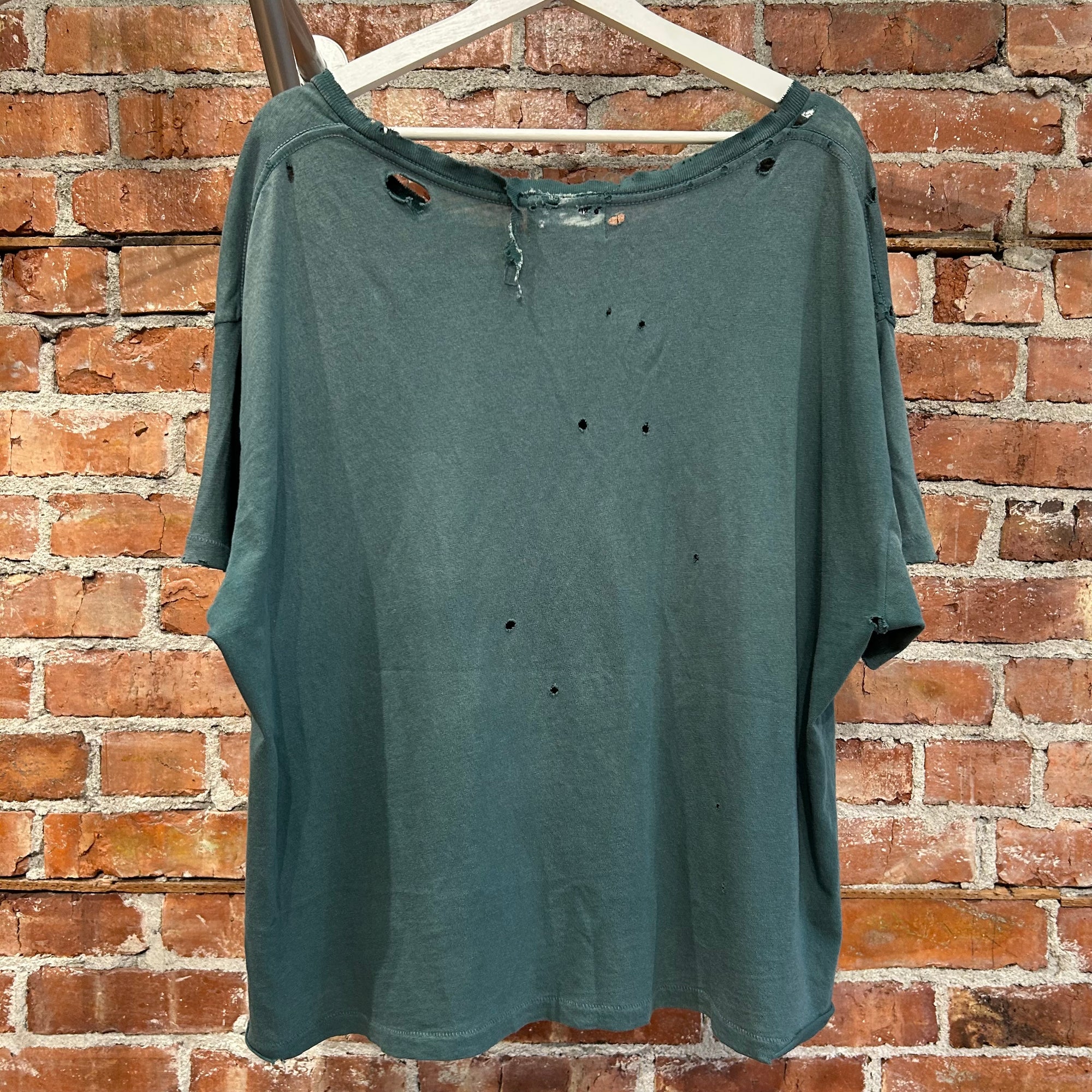ENFANTS RICHES DEPRIMES FW24 DISTRESSED LOGO TEE ‘GREEN’