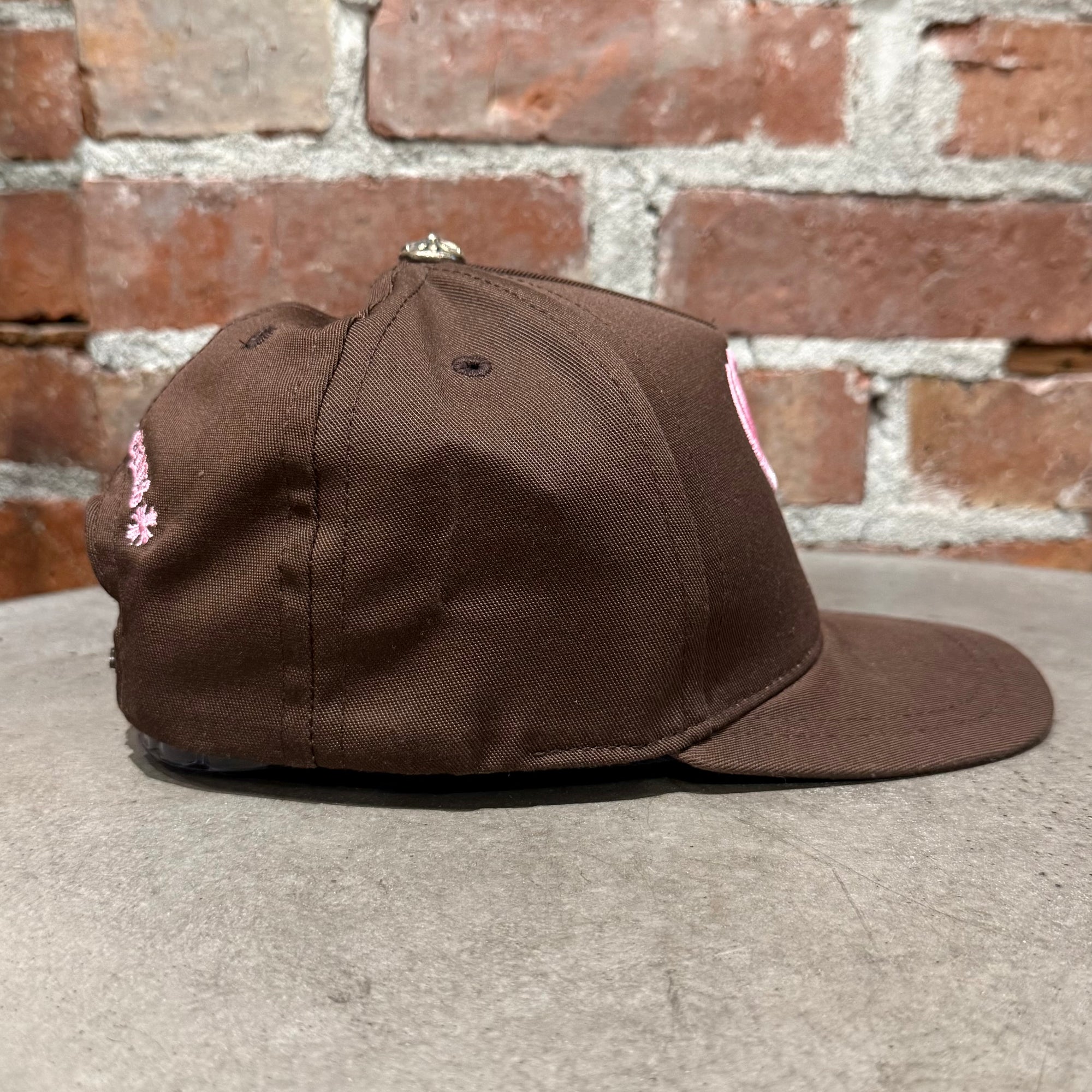 CHROME HEARTS CH LOGO BASEBALL HAT ‘BROWN/PINK’