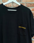CHROME HEARTS PLUS CROSS POCKET TEE ‘BLACK/YELLOW’
