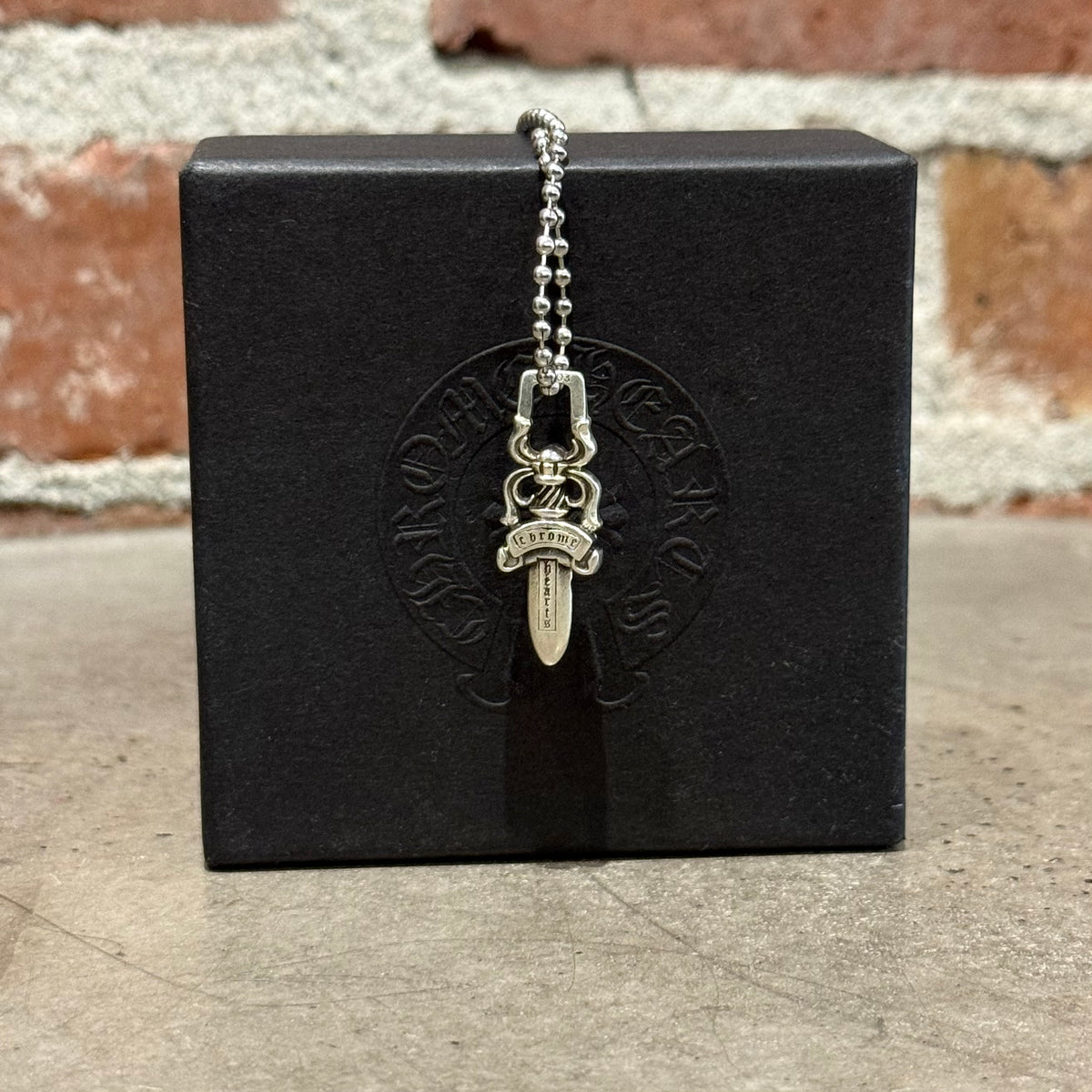 CHROME HEARTS DAGGER ZIPPER NECKLACE ‘SILVER’