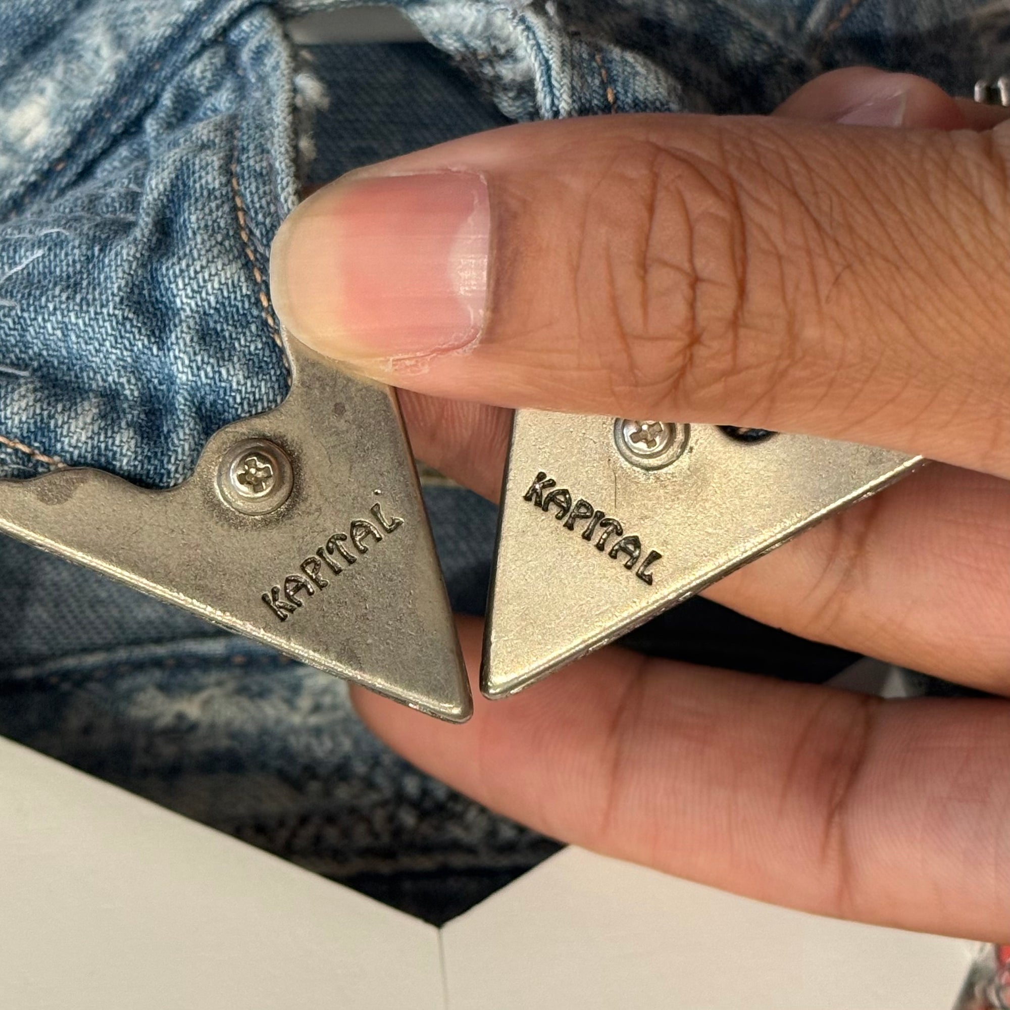 KAPITAL x PROLETA BORO WESTERN STUDDED SHIRT ‘BLUE’