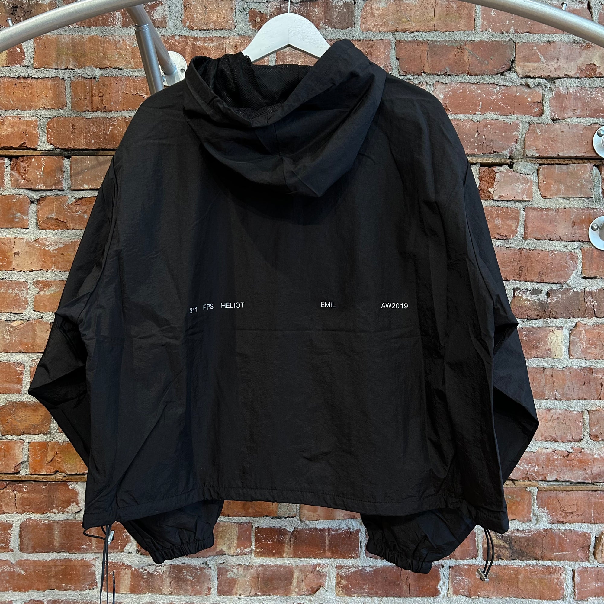 HELIOT EMIL FW19 CONVERTIBLE WINDBREAKER JACKET ‘BLACK’