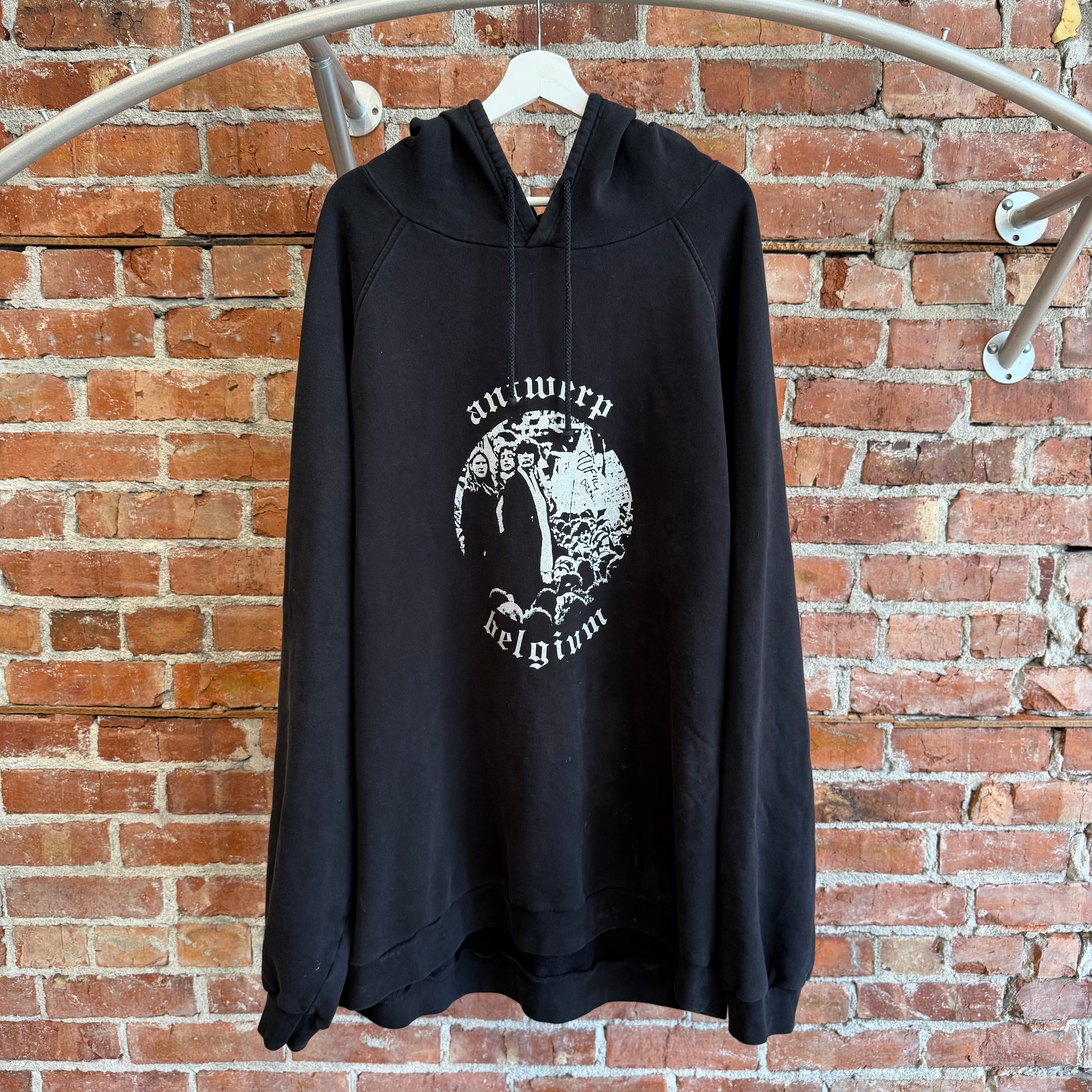 トップス RAF SIMONS ARCHIVE REDUX ANTWERP HOODIE Archive Redux Oversized Antwerp Hoodie, Black | The Webster