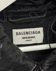 BALENCIAGA FW22 3B DISTRESSED DENIM JACKET ‘BLACK’