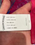 CHROME HEARTS MAPPLETHORPE SILK SCARF ‘PINK’