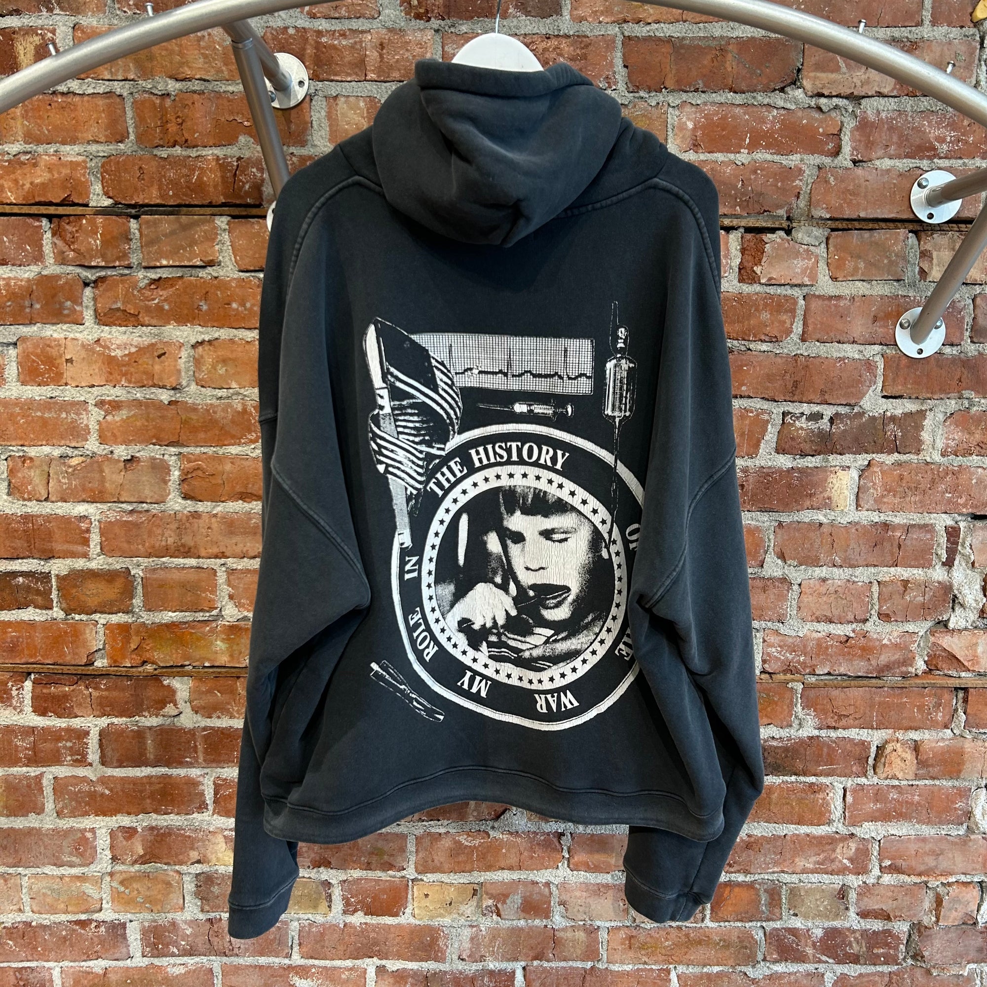 ENFANTS RICHES DEPRIMES FW25 MY ROLE IN THE WAR HOODIE ‘BLACK’