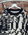 BOTTEGA VENETA ABSTRACT SCRIPT WOOL SWEATER ‘CREAM’