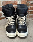 RICK OWENS MAINLINE GEOBASKETS ‘BLACK/MILK’
