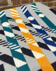 HERMES AVALON JUMP’H JACQUARD WOOL CASHMERE THROW BLANKET ‘MULTI’