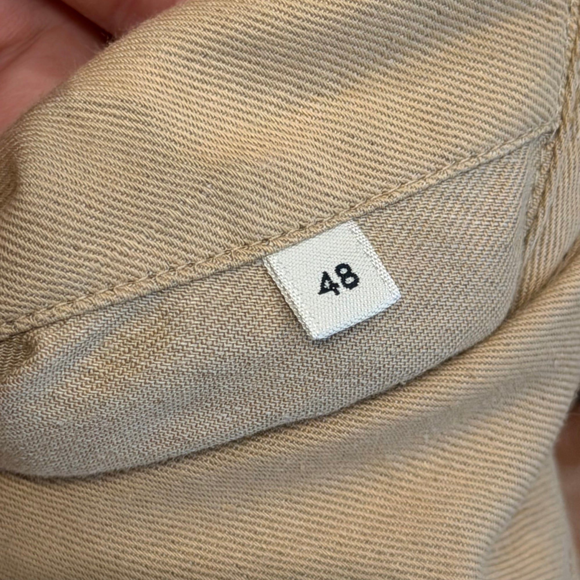LEMAIRE TWO-POCKET LINEN FIELD SHIRT ‘SAND’