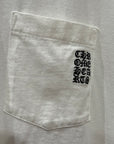 CHROME HEARTS EYE CHART POCKET LONGSELEEVE ‘WHITE’