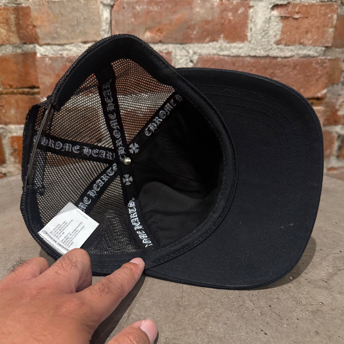 CHROME HEARTS TRIPLE CROSS TRUCKER HAT ‘BLACK’
