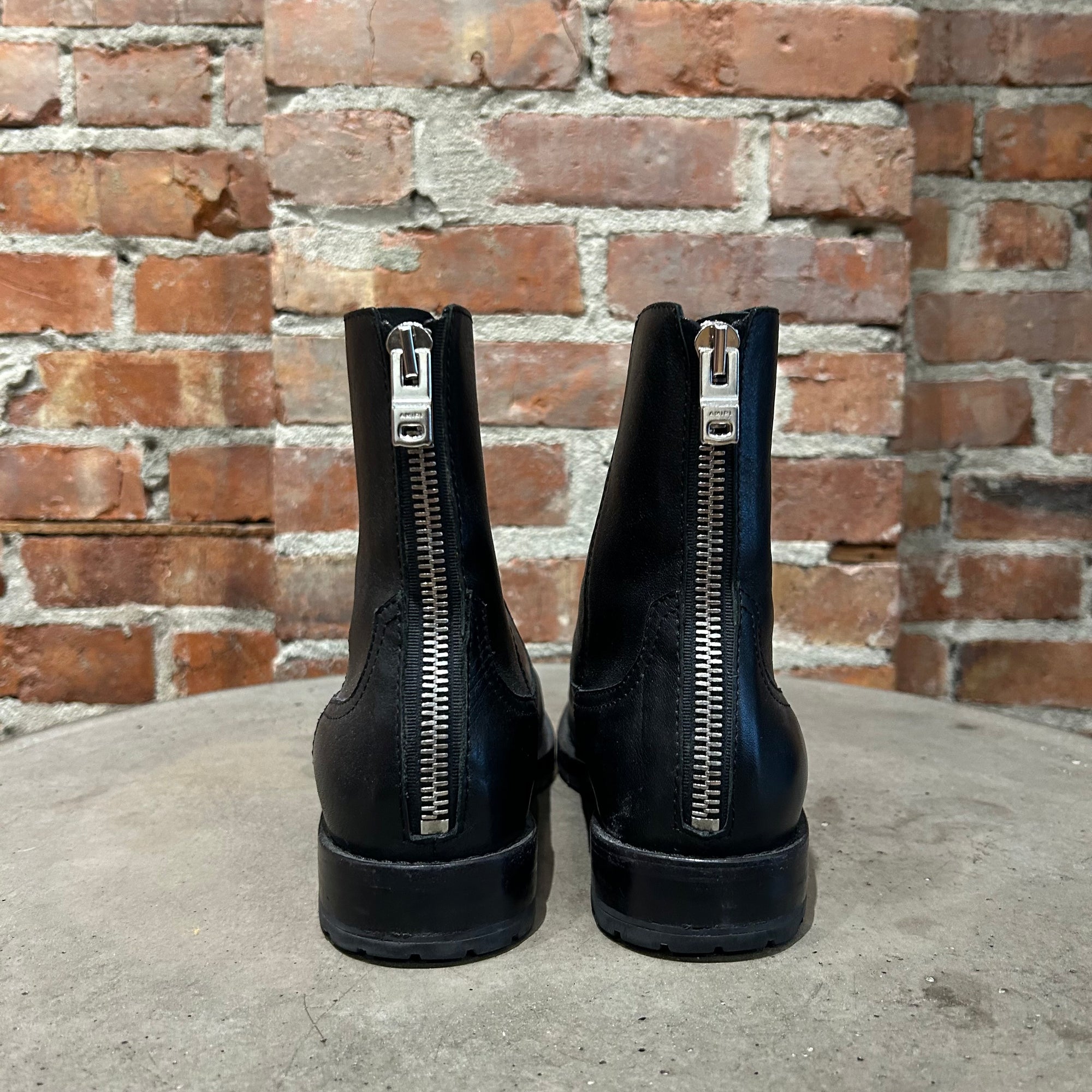 AMIRI BACKZIP ANKLE BOOTS ‘BLACK’