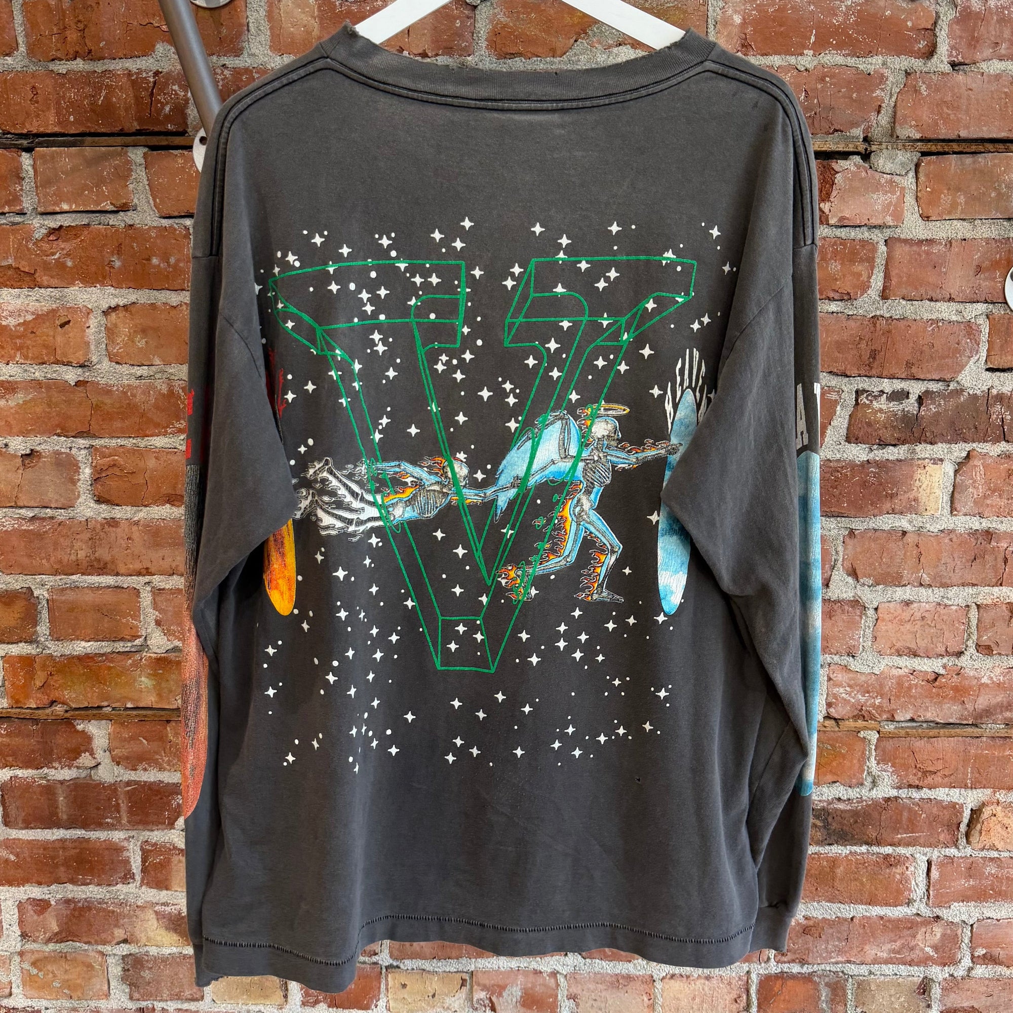 SAINT MICHAEL X VLONE HEAVEN OR HELL LONGSLEEVE ‘DARK GRAY’