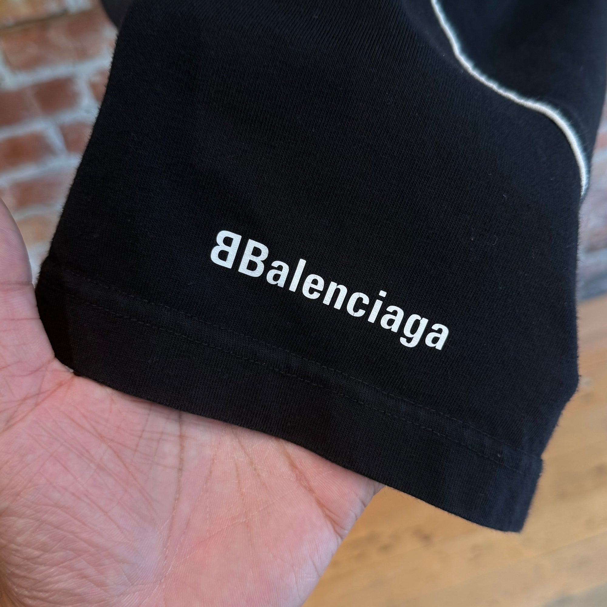 BALENCIAGA SS23 PARIS SOCCER JERSEY ‘BLACK’