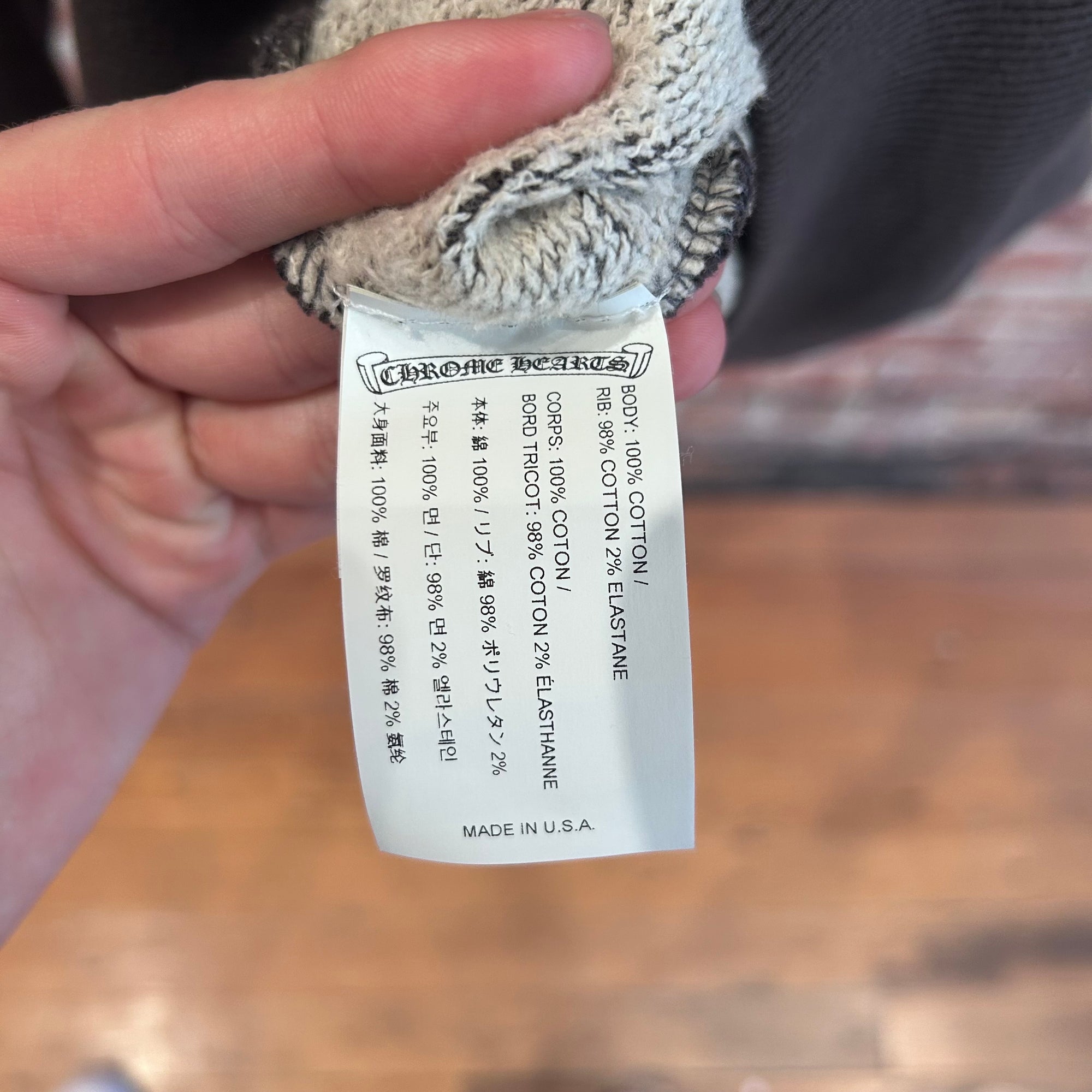 CHROME HEARTS GRP YNOT HOODIE ‘SLATE’