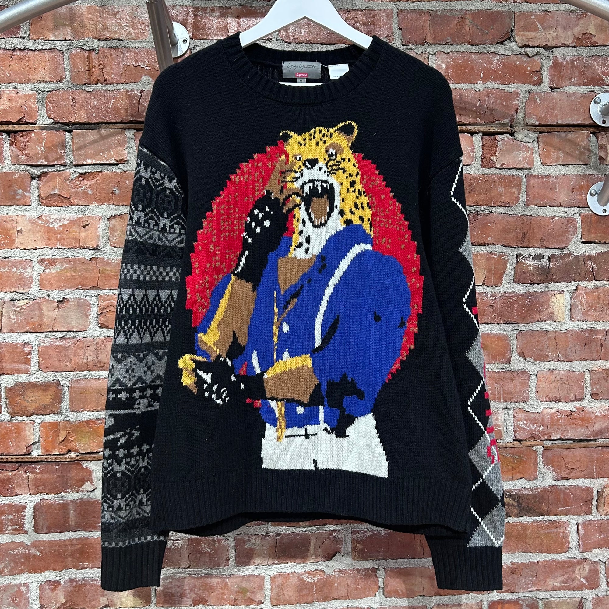 SUPREME x YOHJI YAMAMOTO x TEKKEN FW22 KING SWEATER ‘BLACK’