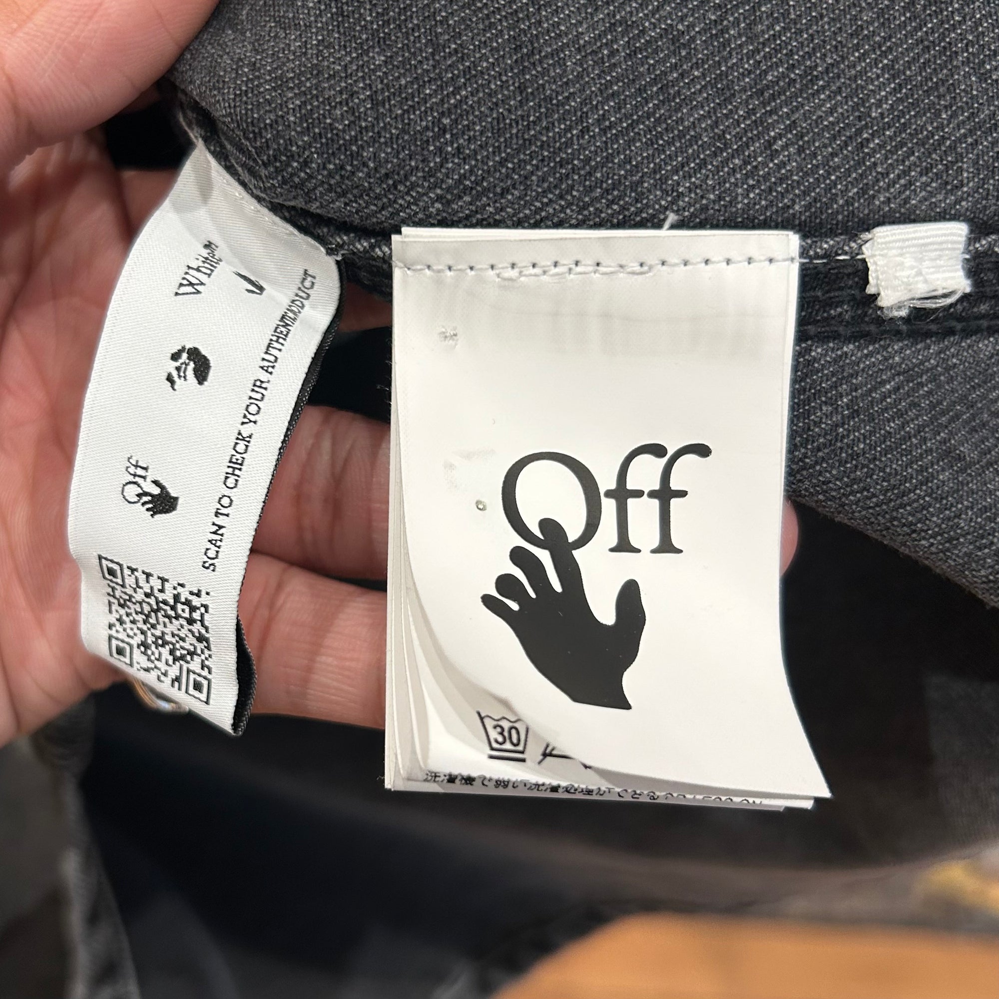 OFF-WHITE DENIM WORK SHIRT JACKET ‘SLATE’