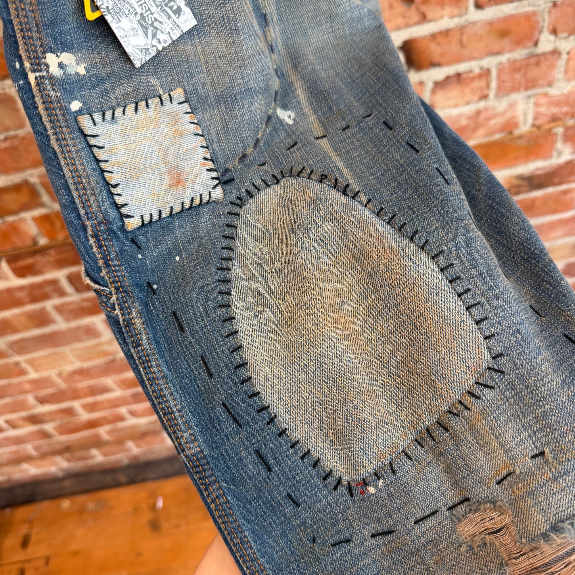 GALLERY DEPT. BARE KNUCKLE MUDWASH DENIM ‘BLUE’