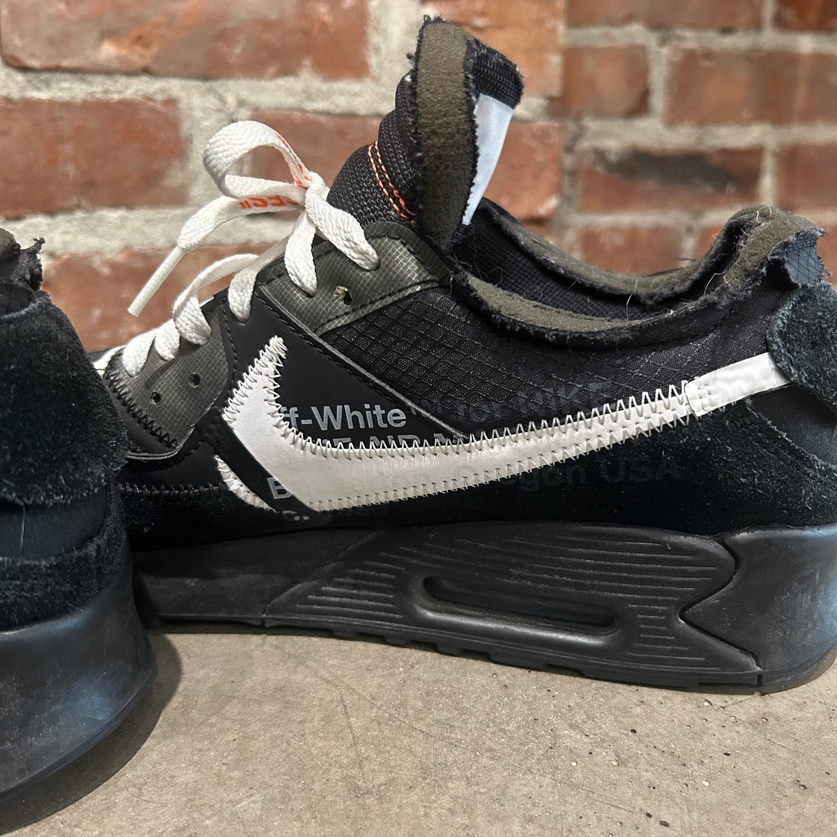 OFF WHITE X NIKE AIR MAX 90 'THE 10" SNEAKERS ‘BLACK’