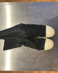 RICK OWENS LEATHER SOCK RAMONES ‘BLACK’