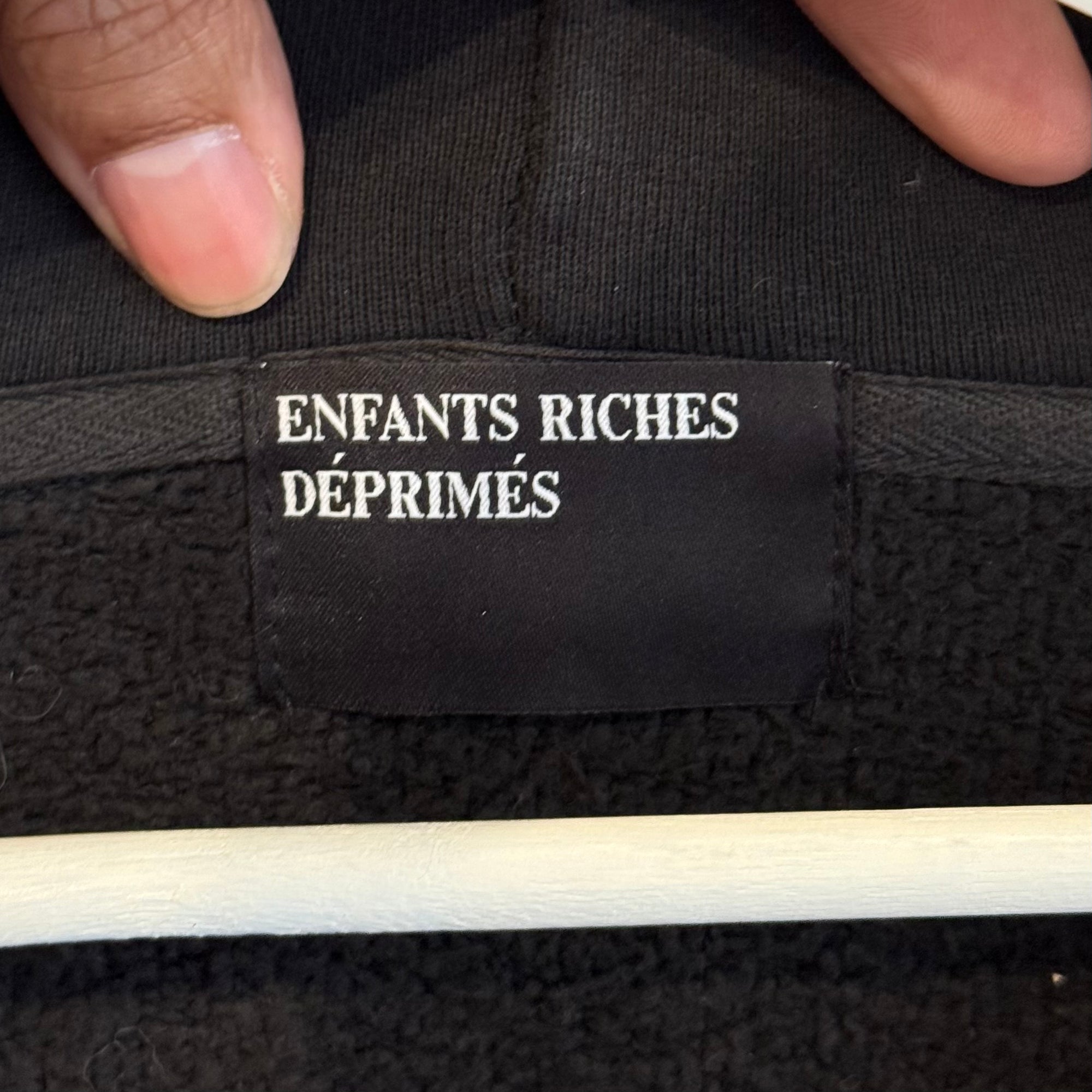 ENFANTS RICHES DÉPRIMÉS NARCOTICA ZIP UP HOODIE ‘BLACK’