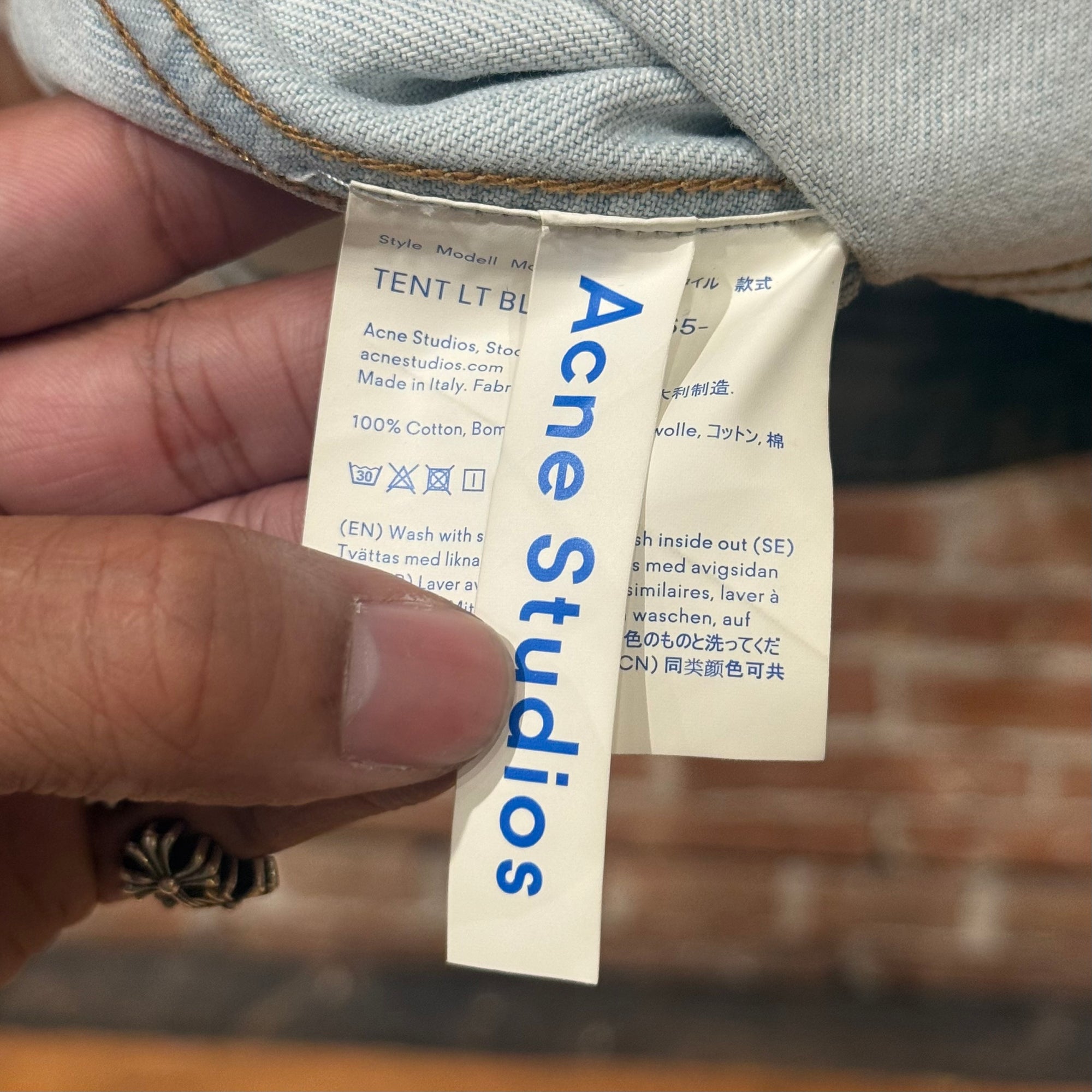 ACNE STUDIOS TYPE-2 DENIM TRUCKER JACKET ‘BLUE’