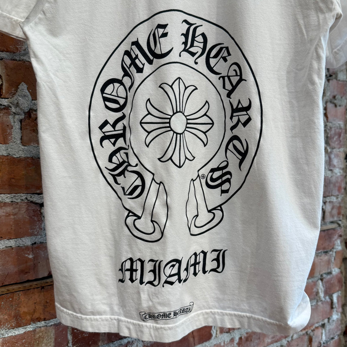 CHROME HEARTS MIAMI EXCLUSIVE HORSESHOE TEE ‘WHITE’