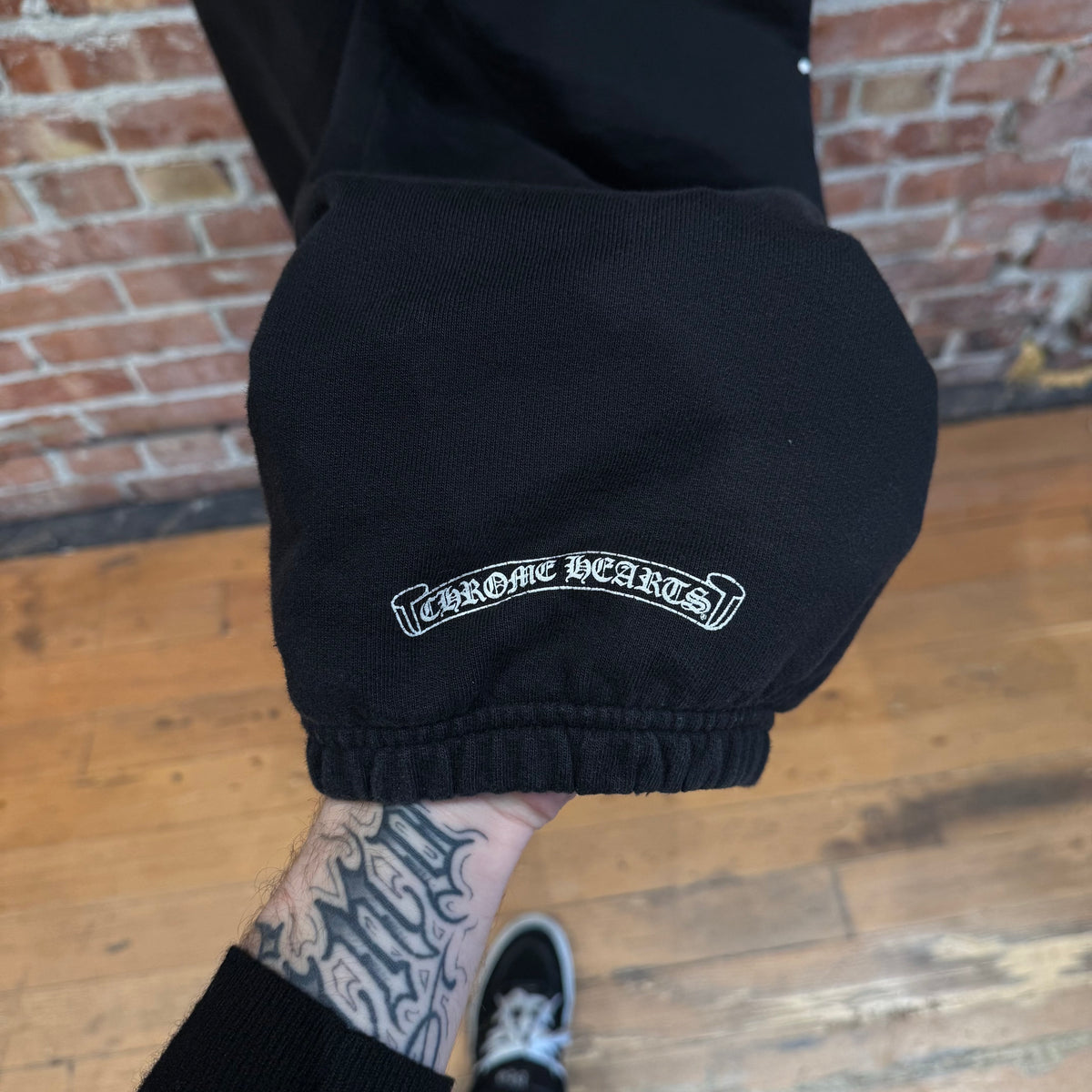 CHROME HEARTS HORSESHOE SCRIPT SWEATPANTS ‘BLACK’