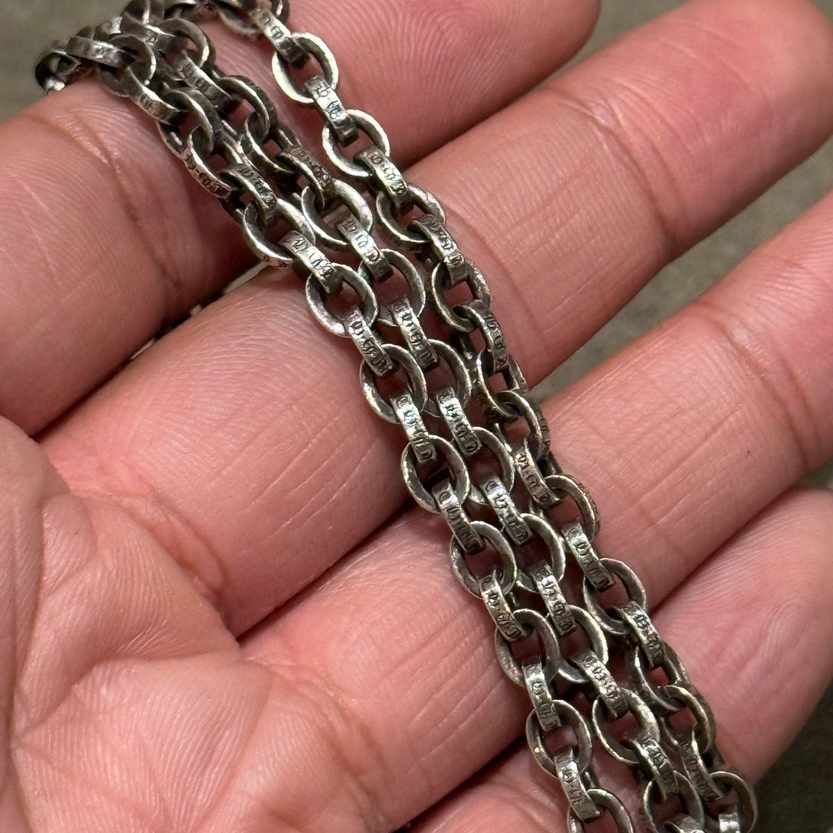 CHROME HEARTS 30” PAPER CHAIN NECKLACE ‘SILVER’