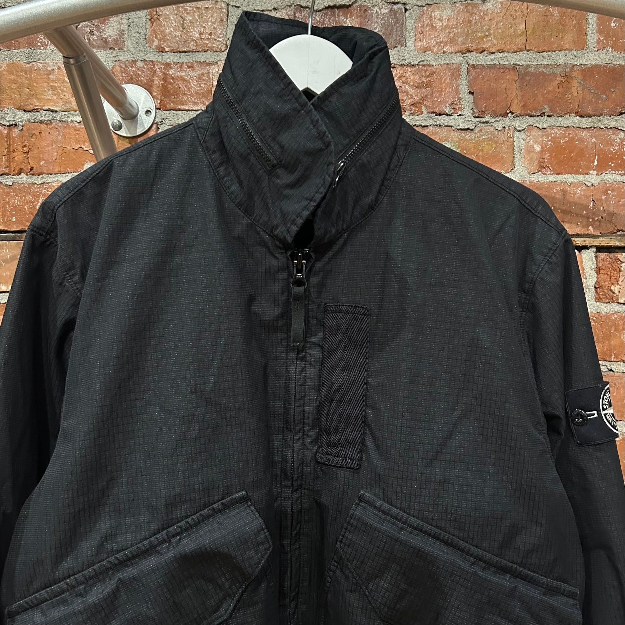 STONE ISLAND REFLECTIVE TACTICAL BOMBER JACKET ‘BLACK’