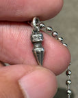 CHROME HEARTS SPIKE DROP NEKCLACE ‘SILVER’