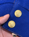 ACNE STUDIOS BLA KONST LETTERMAN JACKET ‘OCEAN BLUE’