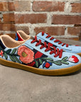 GUCCI ACE FLORAL EMBROIDERY SNEAKERS ‘MULTI’