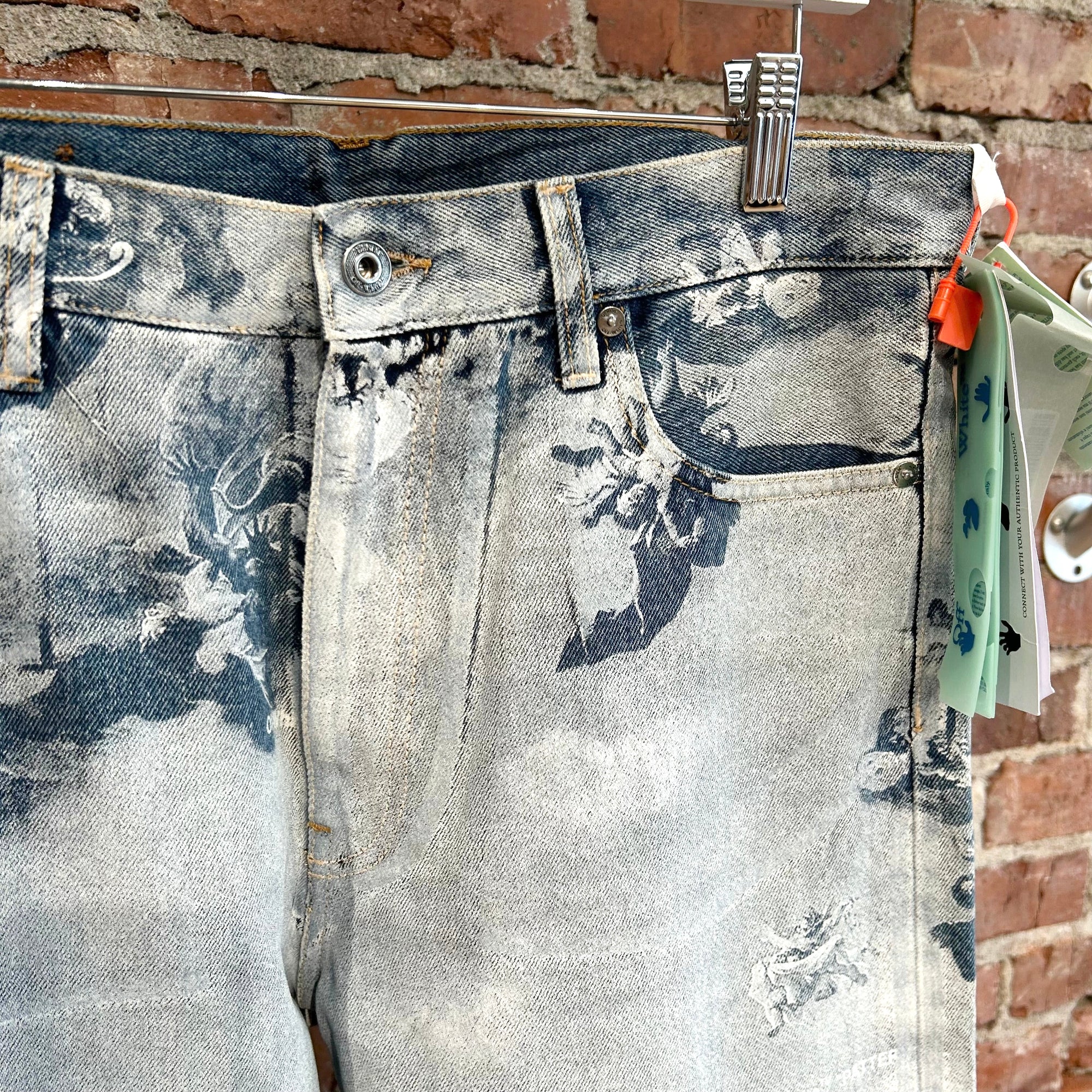 OFF-WHITE CRAVAGGIO TAPESTRY DENIM ‘LIGHT BLUE’