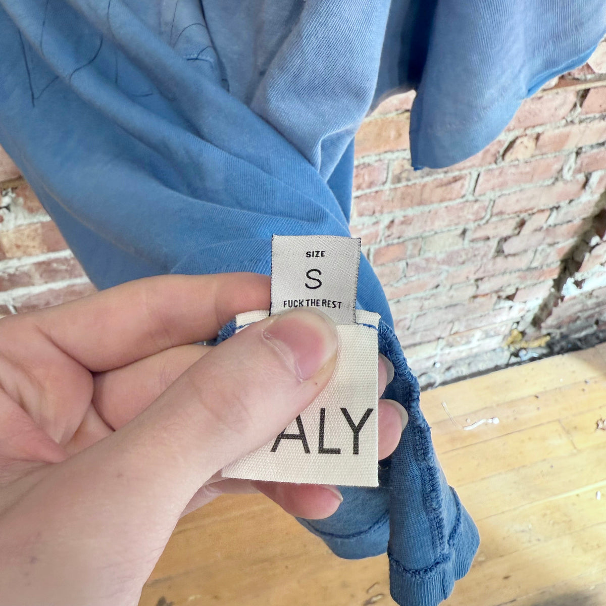 PALY HOLLYWOOD SS26 BRUCE POCKET TEE ‘LIGHT BLUE’