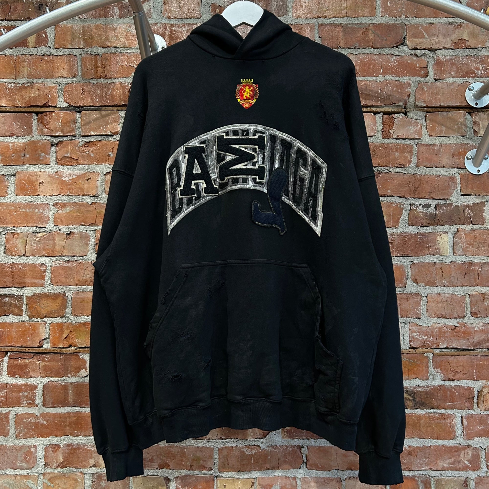 BALENCIAGA SS23 SKATER GRAFFITI HOODIE ‘BLACK’