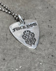 CHROME HEARTS VINE DAGGER GUITAR PICK W/ CH BALLCHAIN ‘SILVER’