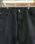 CHROME HEARTS FLEUR KNEE STRAIGHT LEG DENIM ‘BLACK’