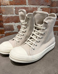 RICK OWENS DRKSHDW HEAVY CANVAS RAMONE SNEAKERS ‘NATURAL/MILK’