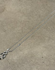 CHROME HEARTS DOUBLE DAGGER NECKLACE ‘SILVER’