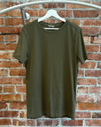 BOTTEGA VENETA WEAVE DETAIL TEE ‘OLIVE’