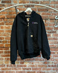 CARHARTT HOODED WORK JACKET 'BLACK'